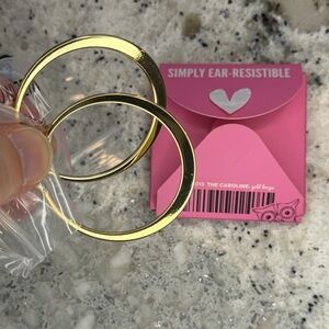 Origami Owl Caroline Gold Hoop Earrings